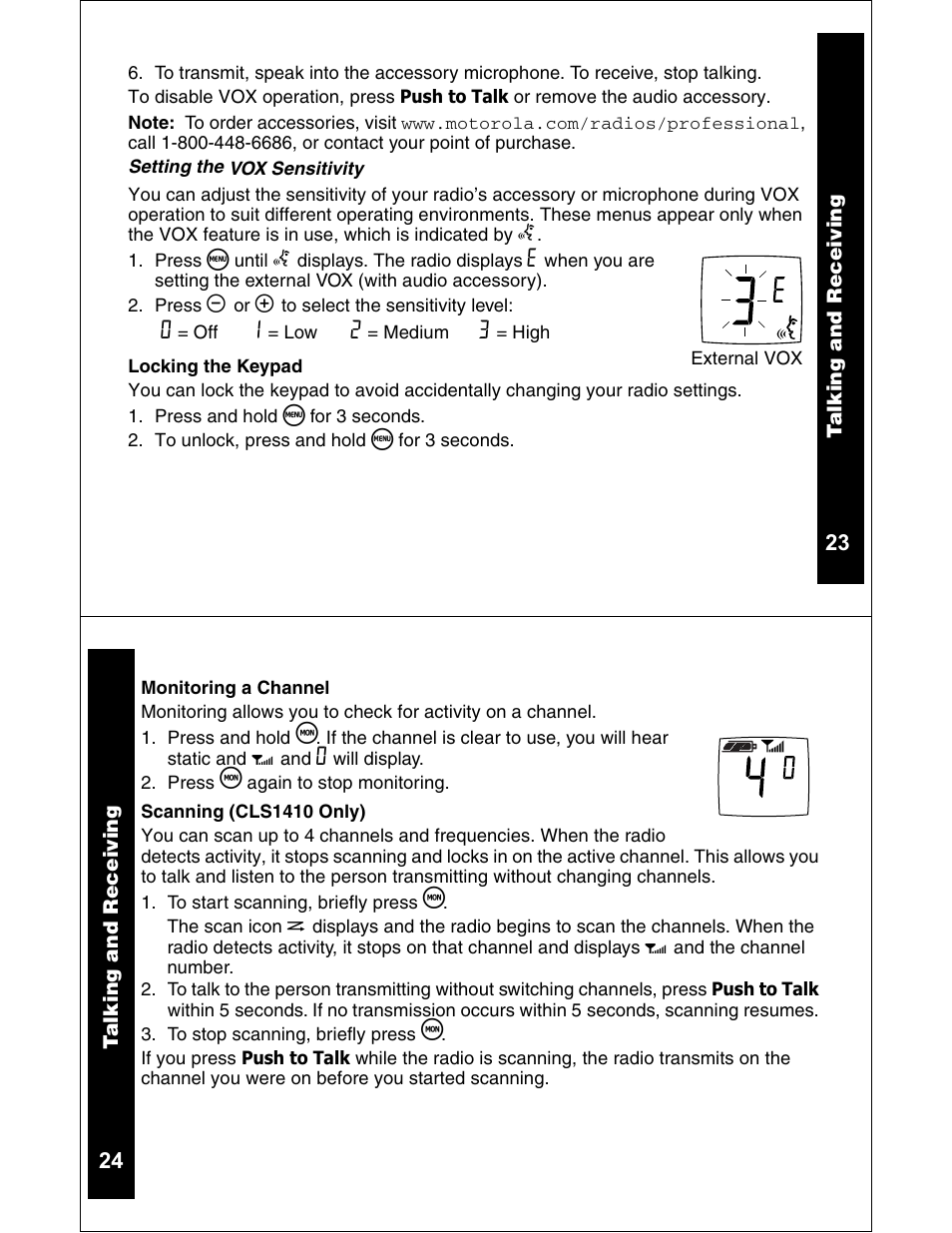 Motorola CLS1110 CLS1410 User Manual | Page 13 / 30