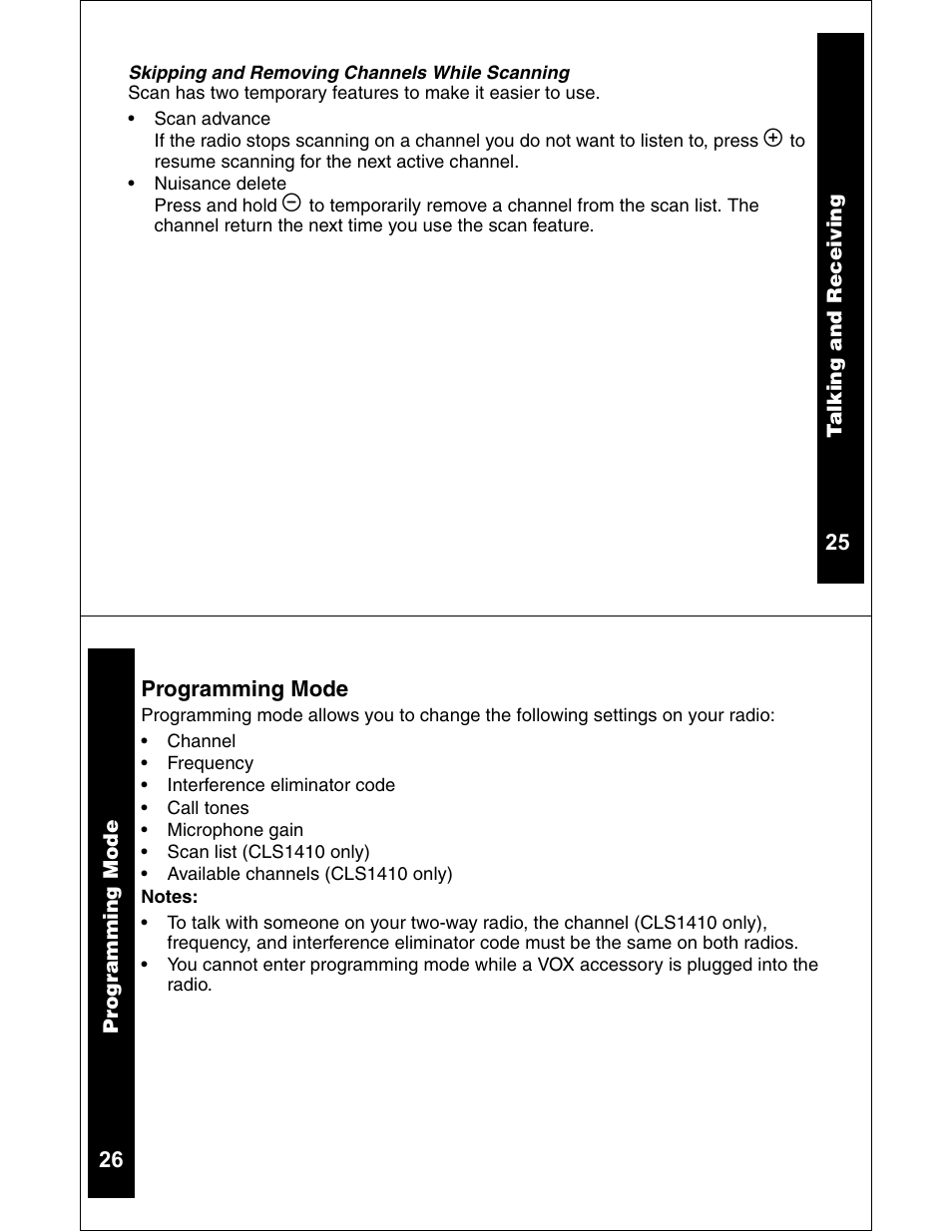 Motorola CLS1110 CLS1410 User Manual | Page 14 / 30
