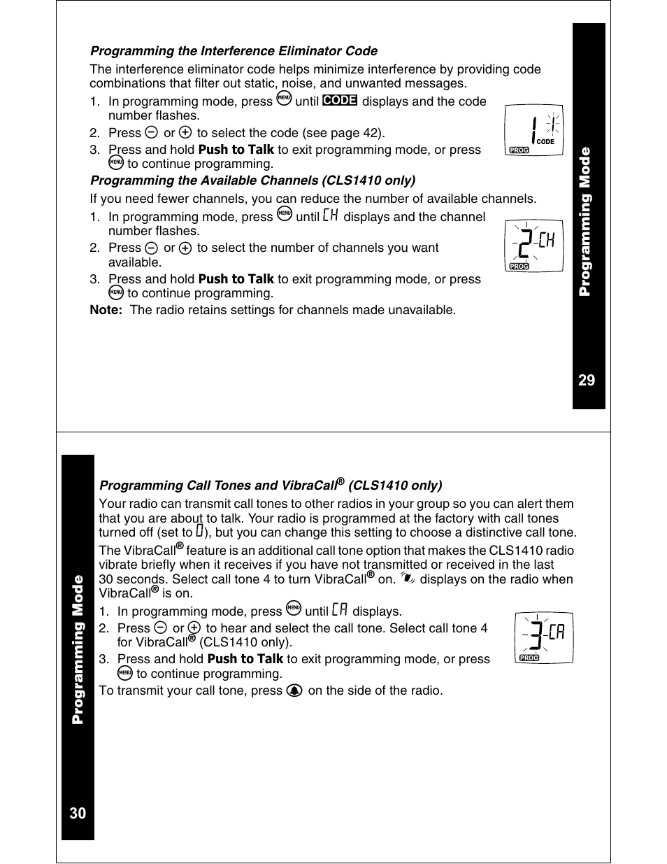 Motorola CLS1110 CLS1410 User Manual | Page 16 / 30