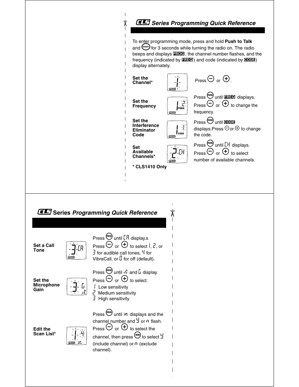 Motorola CLS1110 CLS1410 User Manual | Page 29 / 30