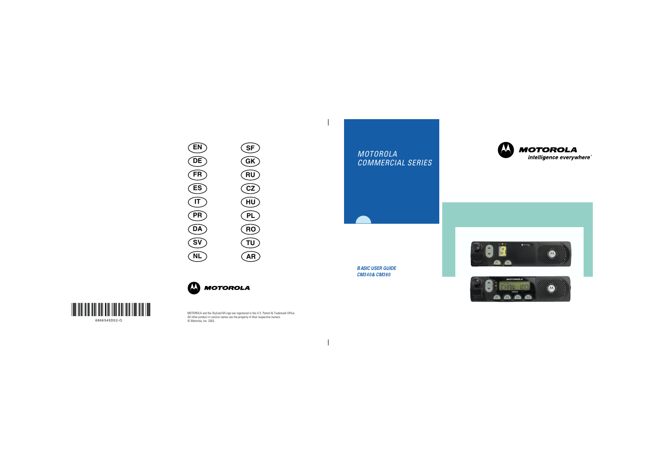 Motorola CM340 User Manual | 184 pages