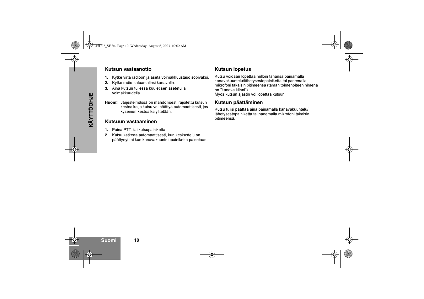 Motorola CM340 User Manual | Page 102 / 184