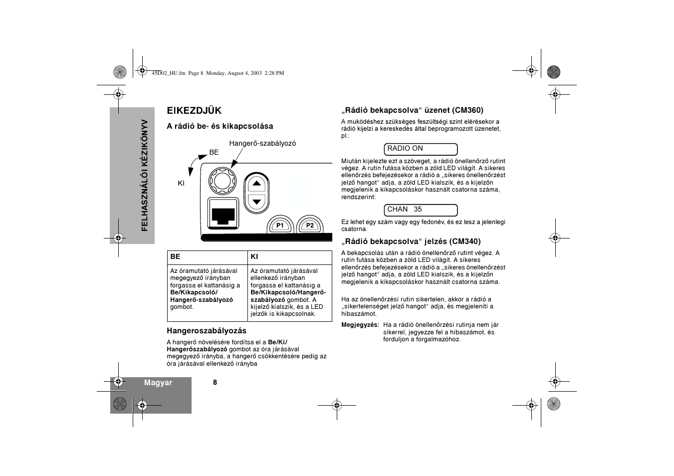 Motorola CM340 User Manual | Page 140 / 184