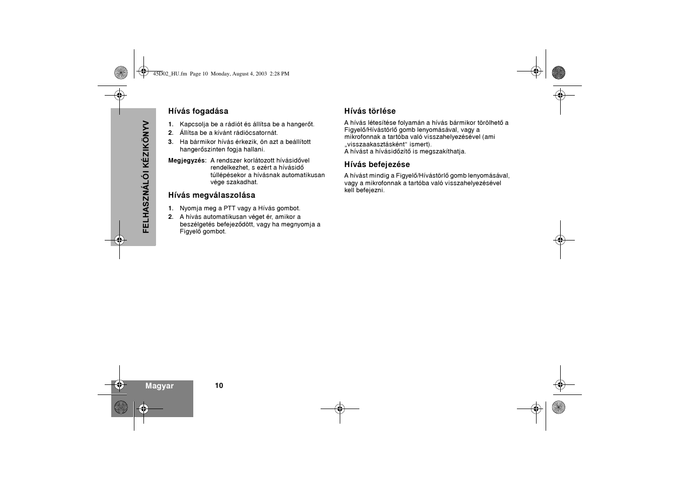 Motorola CM340 User Manual | Page 142 / 184