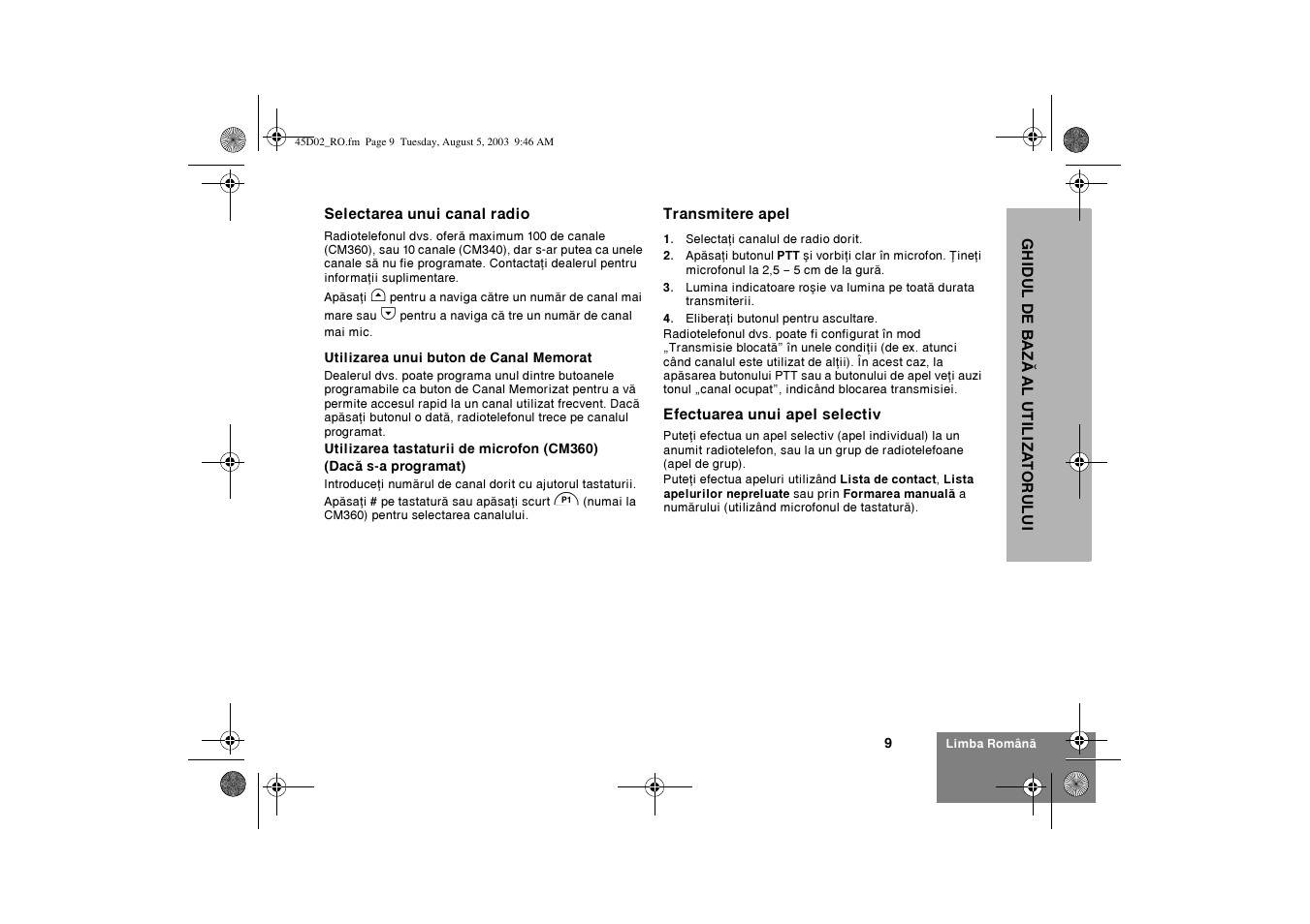 Motorola CM340 User Manual | Page 161 / 184