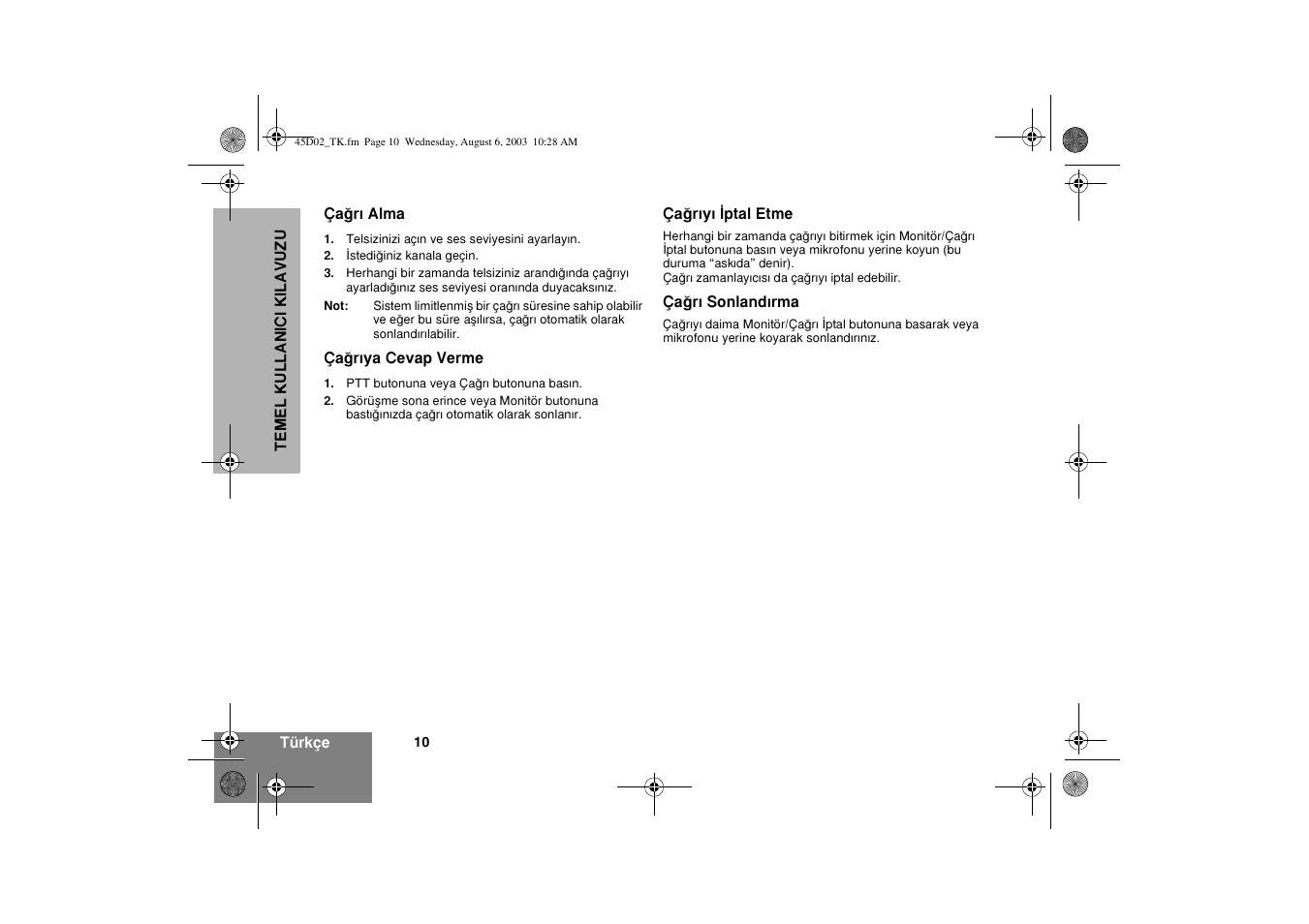 Motorola CM340 User Manual | Page 172 / 184