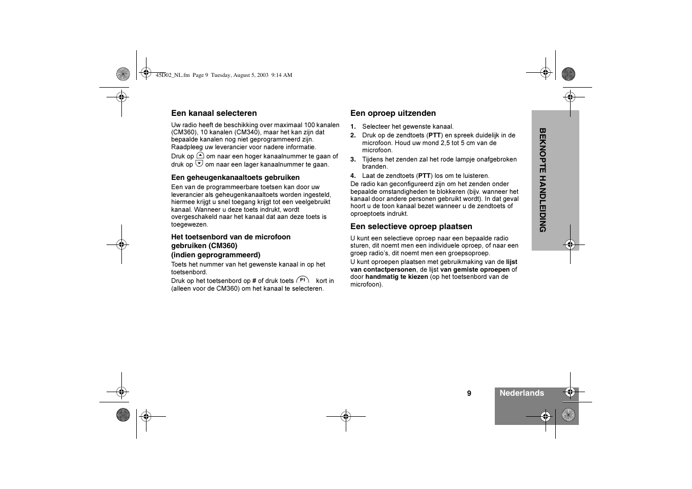 Motorola CM340 User Manual | Page 91 / 184