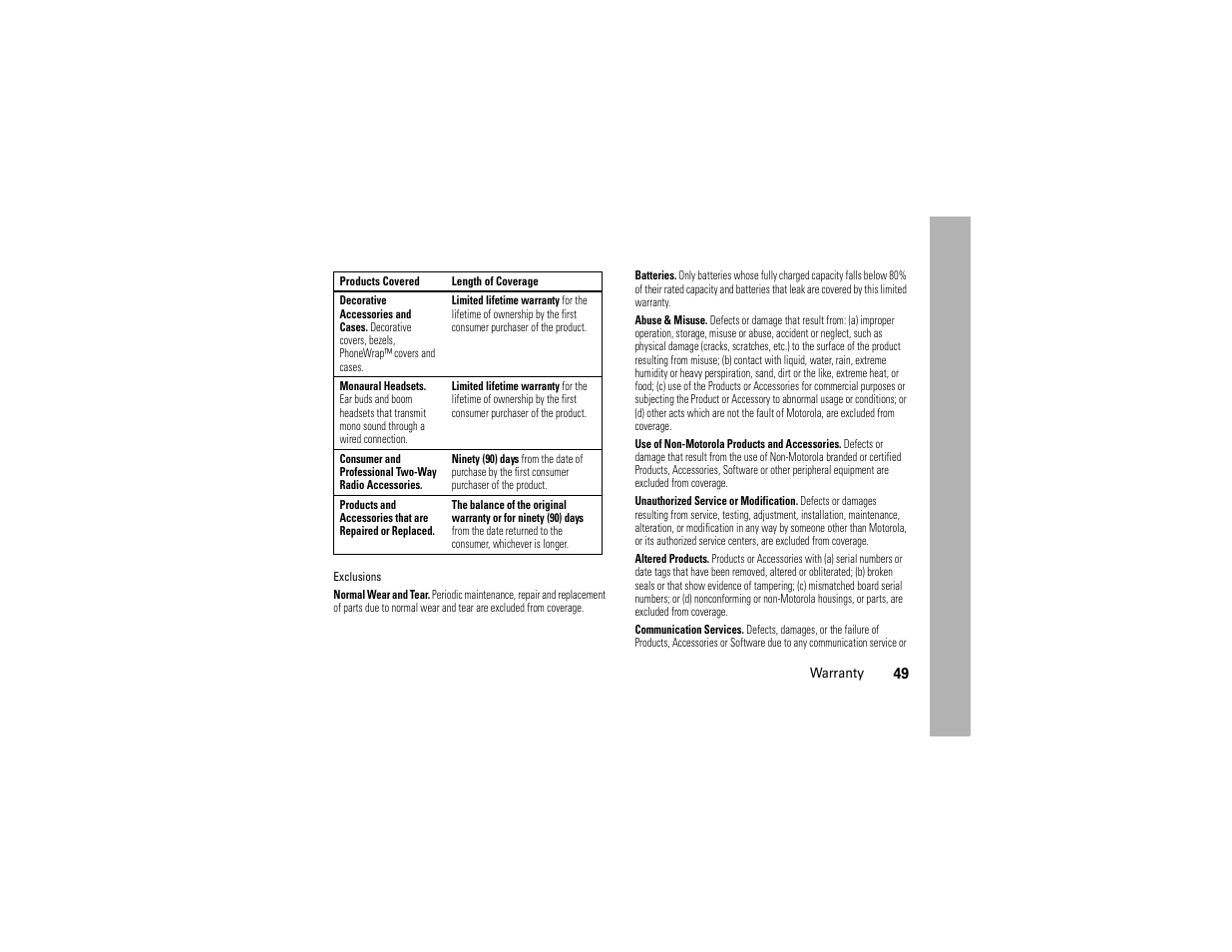 Motorola Evoke 68000201338-C User Manual | Page 51 / 128