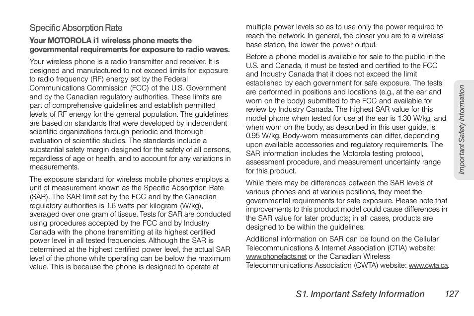 Motorola I1 User Manual | Page 137 / 151