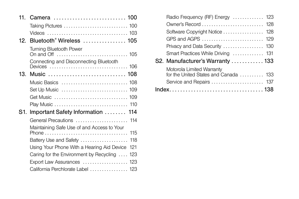 Motorola I1 User Manual | Page 7 / 151