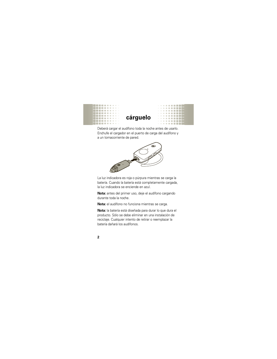 Cárguelo | Motorola H525 User Manual | Page 32 / 94