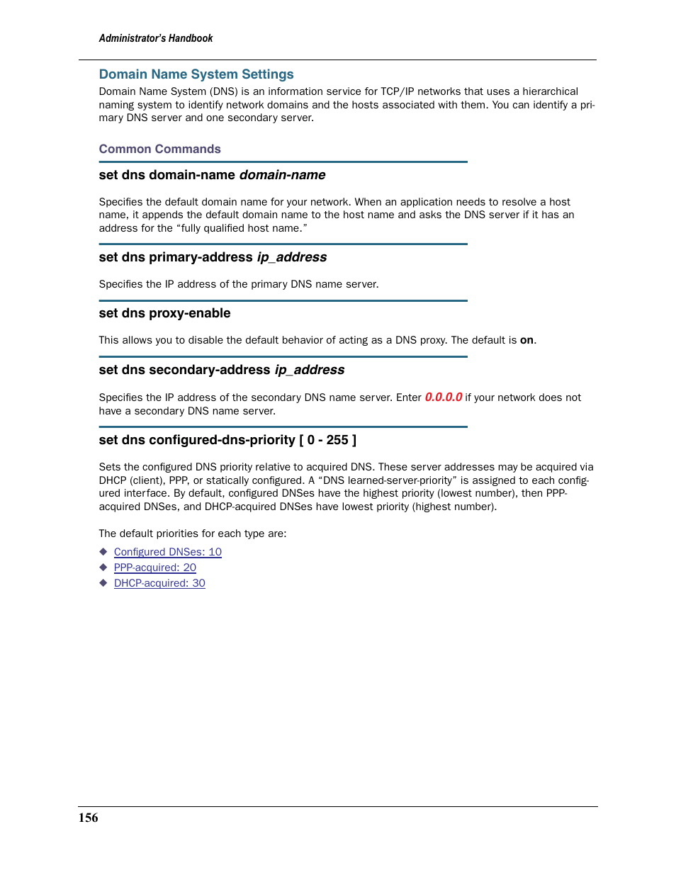 Domain name system settings | Motorola Netopia 3397GP User Manual | Page 156 / 254