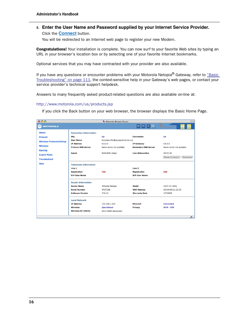 Motorola Netopia 3397GP User Manual | Page 16 / 254