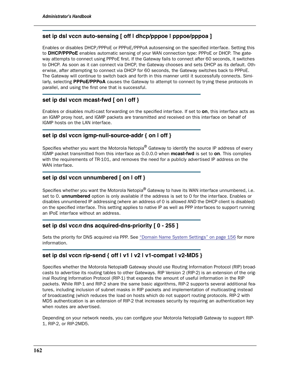 Motorola Netopia 3397GP User Manual | Page 162 / 254
