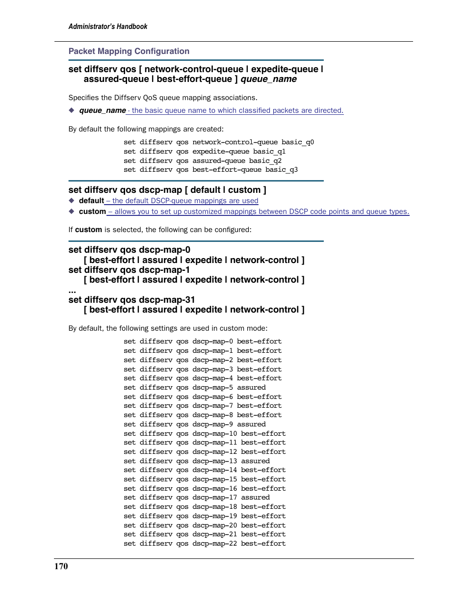 Queue_name | Motorola Netopia 3397GP User Manual | Page 170 / 254
