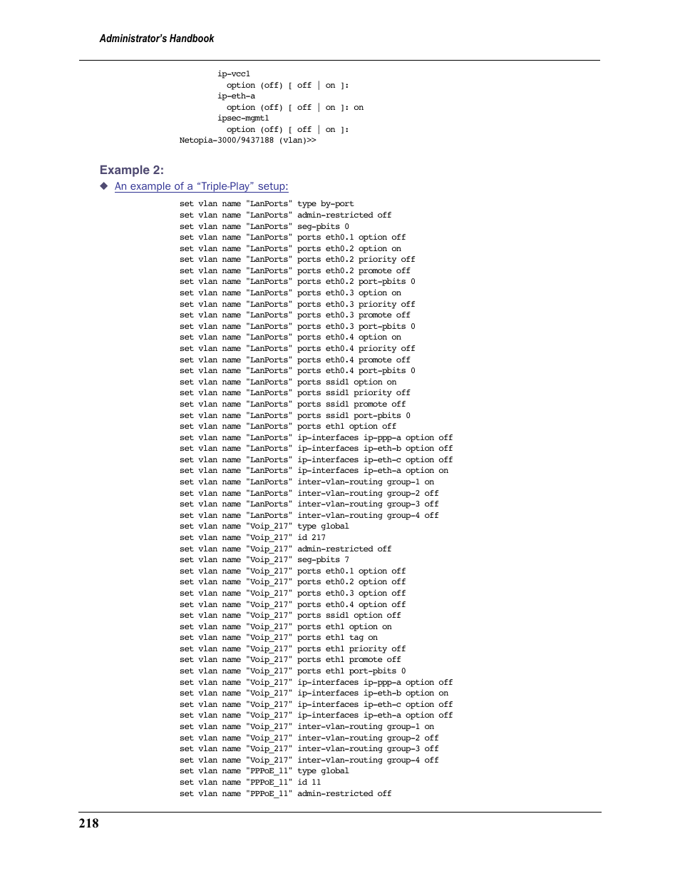 Example 2 | Motorola Netopia 3397GP User Manual | Page 218 / 254