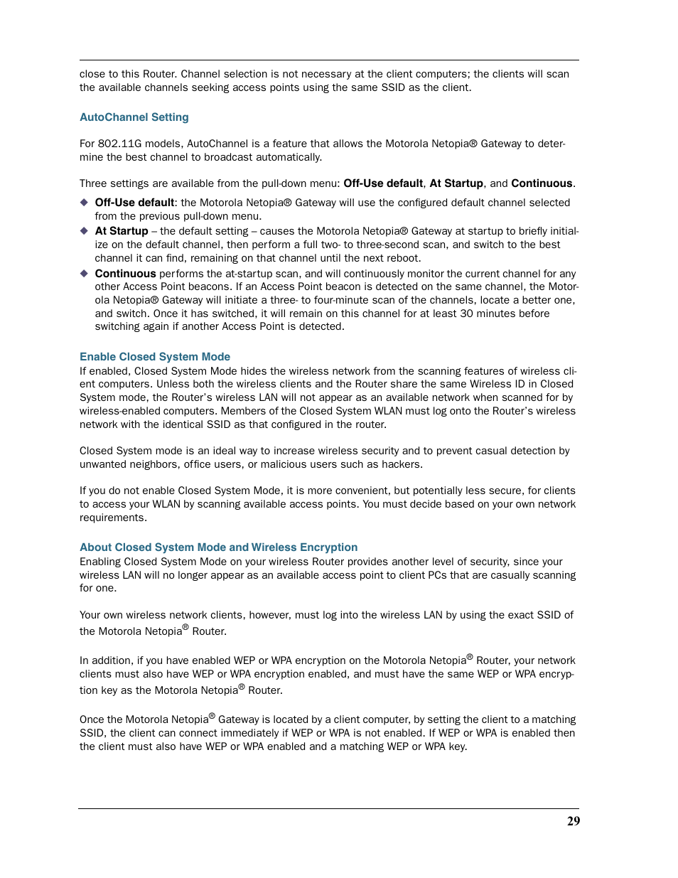 Motorola Netopia 3397GP User Manual | Page 29 / 254