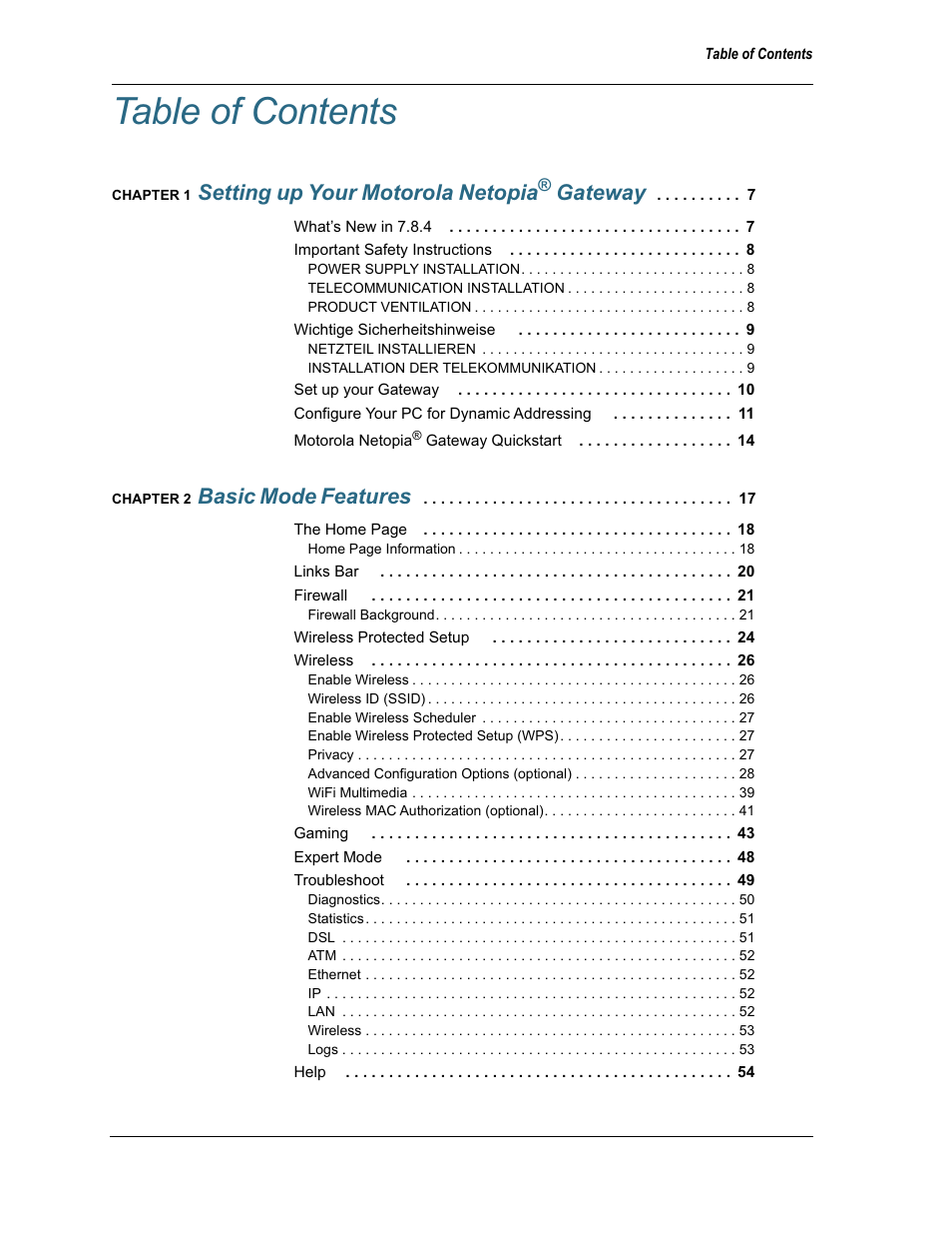 Motorola Netopia 3397GP User Manual | Page 3 / 254