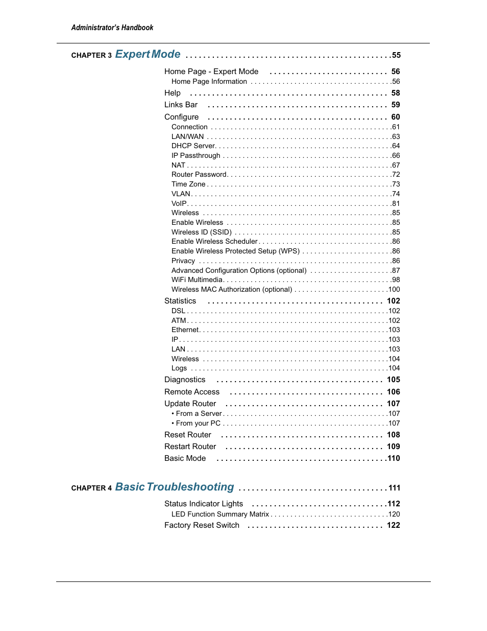 Expert mode, Basic troubleshooting | Motorola Netopia 3397GP User Manual | Page 4 / 254