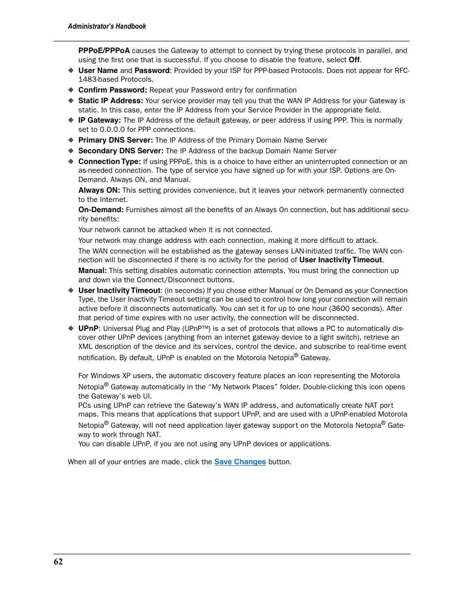 Motorola Netopia 3397GP User Manual | Page 62 / 254