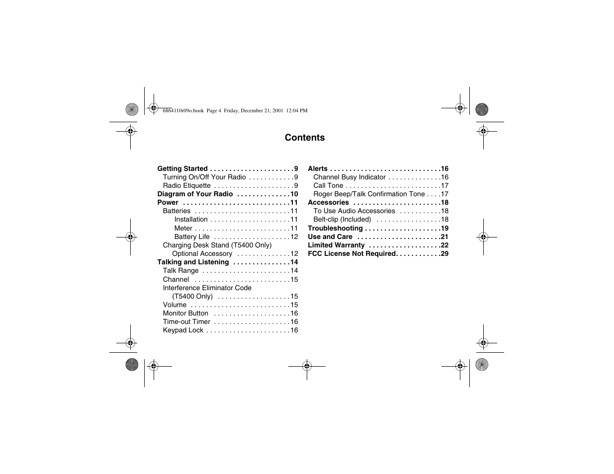 Motorola T5300 User Manual | Page 4 / 36
