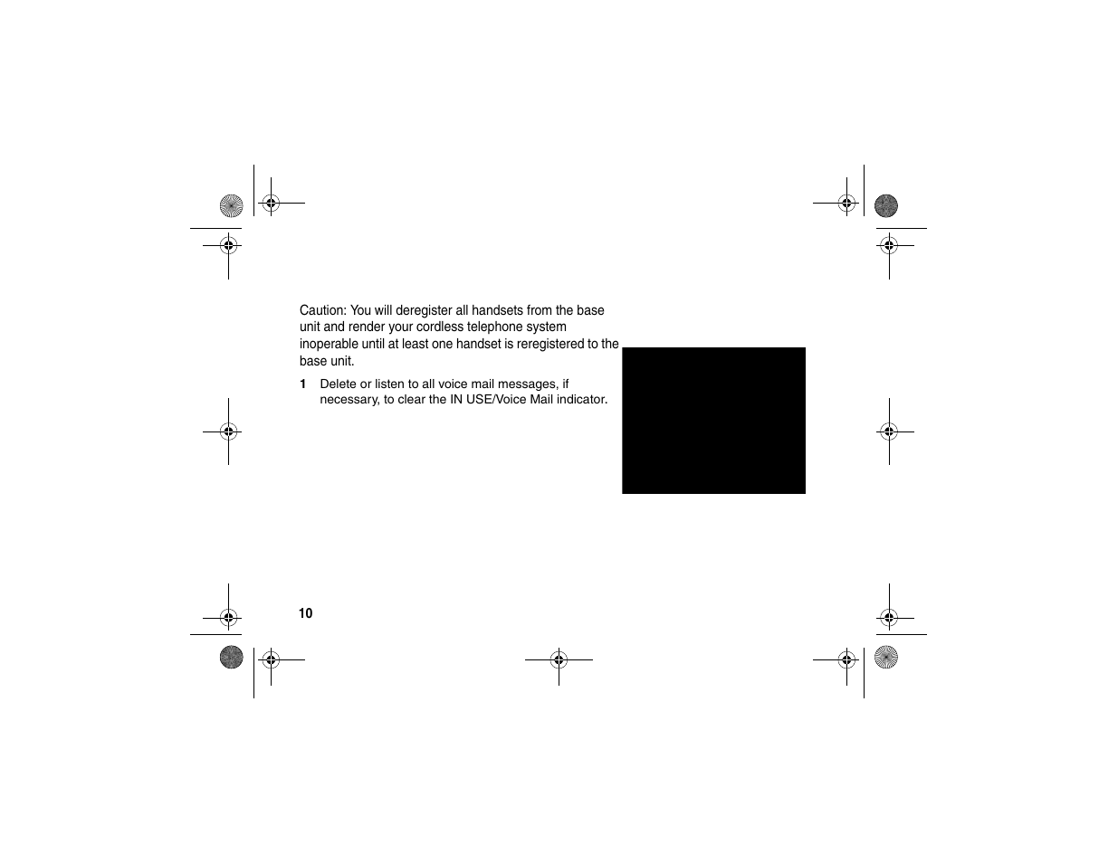 Deregistering a handset | Motorola SD4580 User Manual | Page 23 / 71