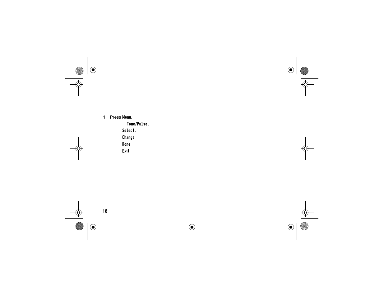 Setting touch tone or pulse dialing | Motorola SD4580 User Manual | Page 31 / 71