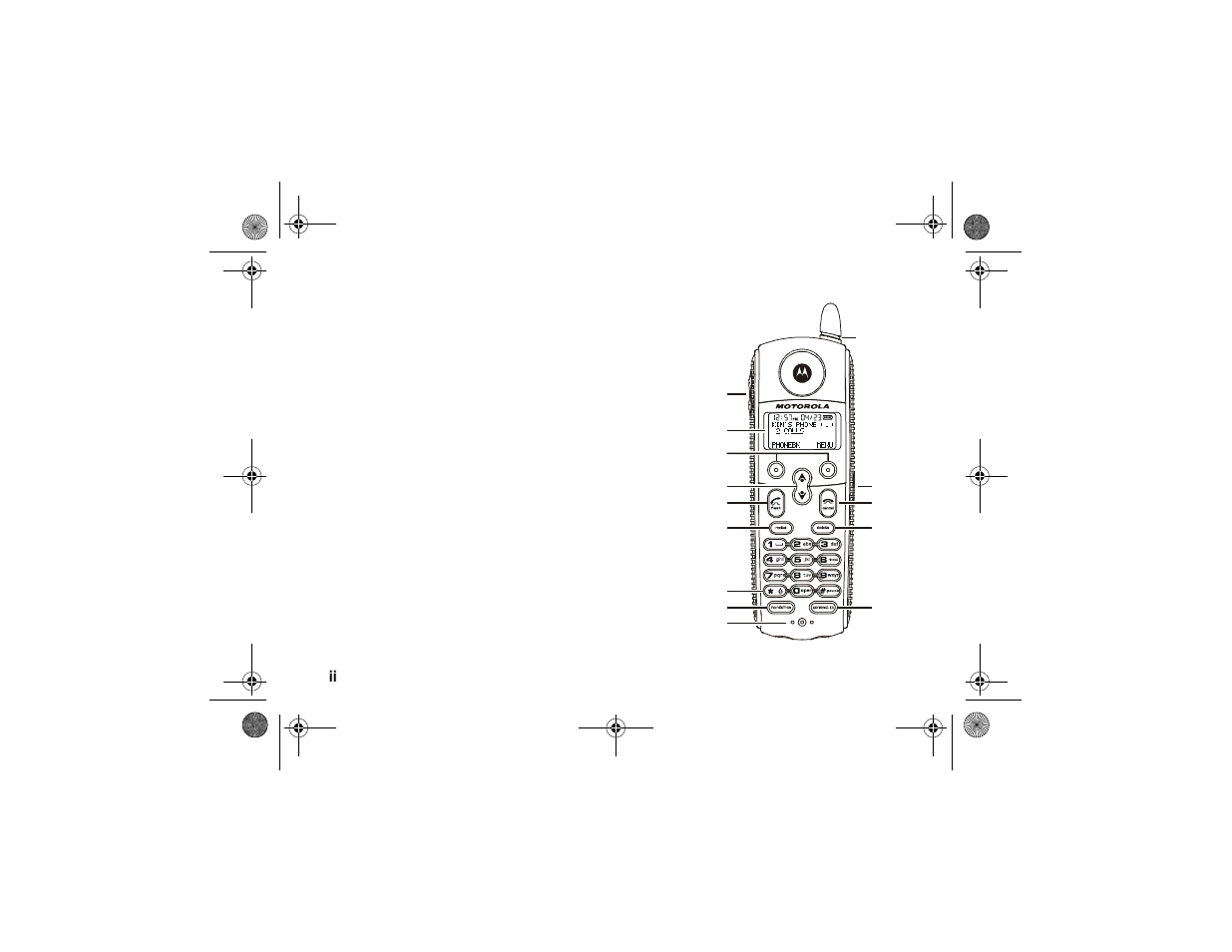 Handset overview | Motorola SD4580 User Manual | Page 4 / 71