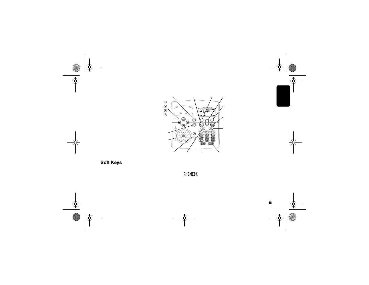 Base unit, Soft keys | Motorola SD4580 User Manual | Page 5 / 71