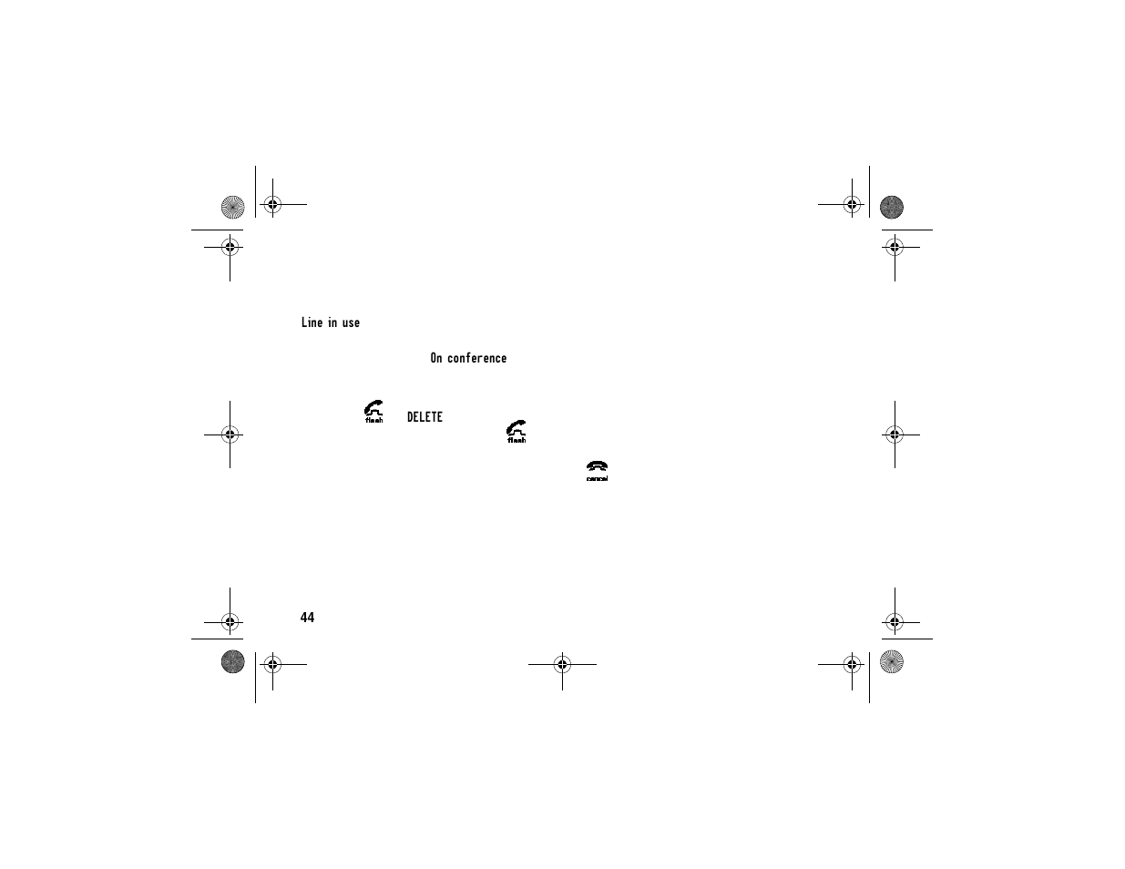 Conference calling | Motorola SD4580 User Manual | Page 55 / 71