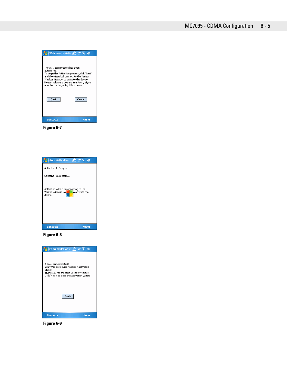 Motorola ENTERPRISE DIGITAL ASSISTANT MC70 User Manual | Page 113 / 208