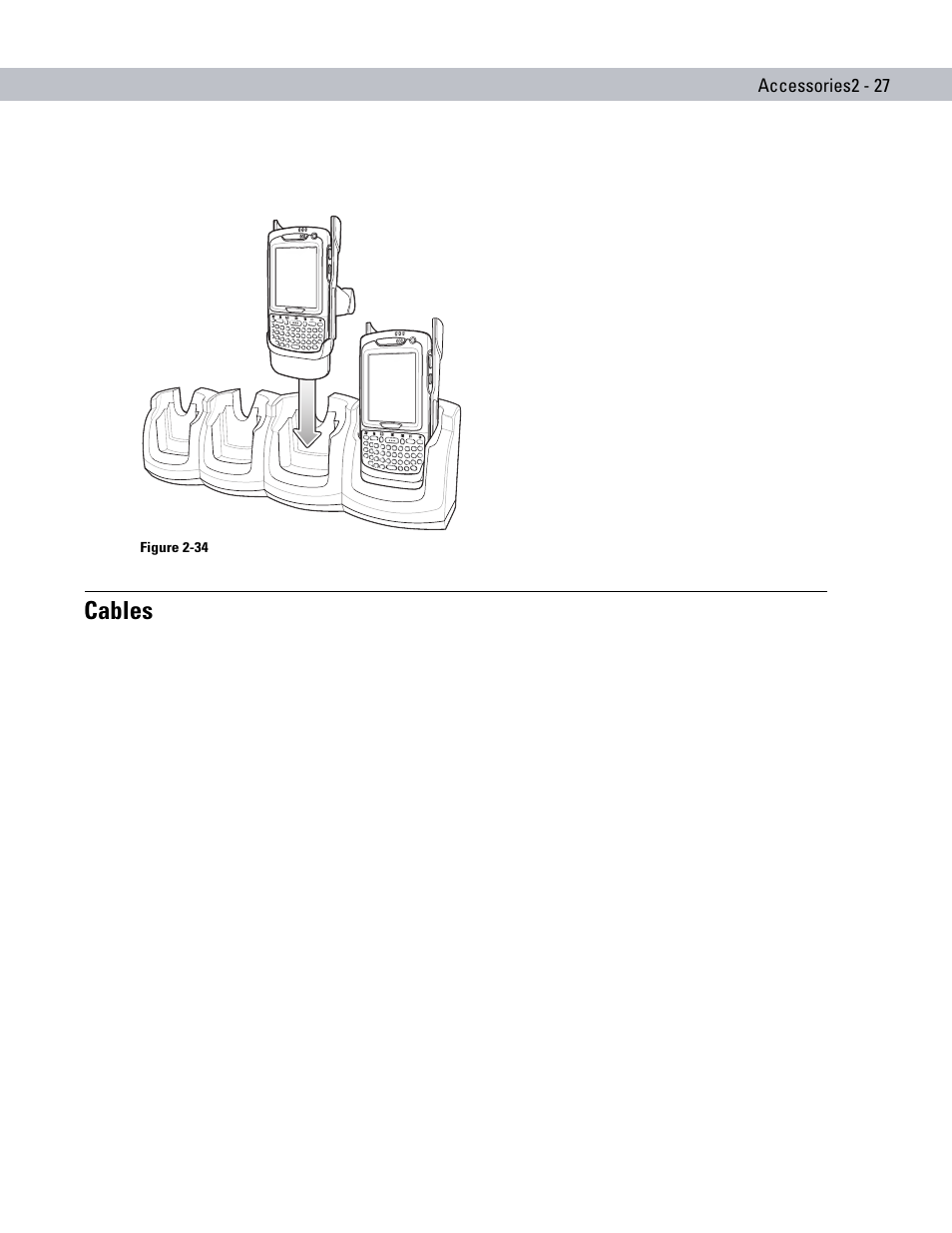 Cables, Cables -27 | Motorola ENTERPRISE DIGITAL ASSISTANT MC70 User Manual | Page 57 / 208