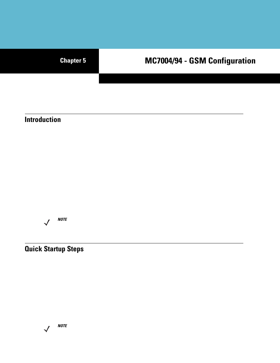 Mc7004/94 - gsm configuration, Introduction, Quick startup steps | Chapter 5: mc7004/94 - gsm configuration, Introduction -1 quick startup steps -1, Chapter 5, mc7004/94 - gsm configuration, Chapter 5, mc7004/94 - gsm, Configuration, Chapter 5 | Motorola ENTERPRISE DIGITAL ASSISTANT MC70 User Manual | Page 91 / 208