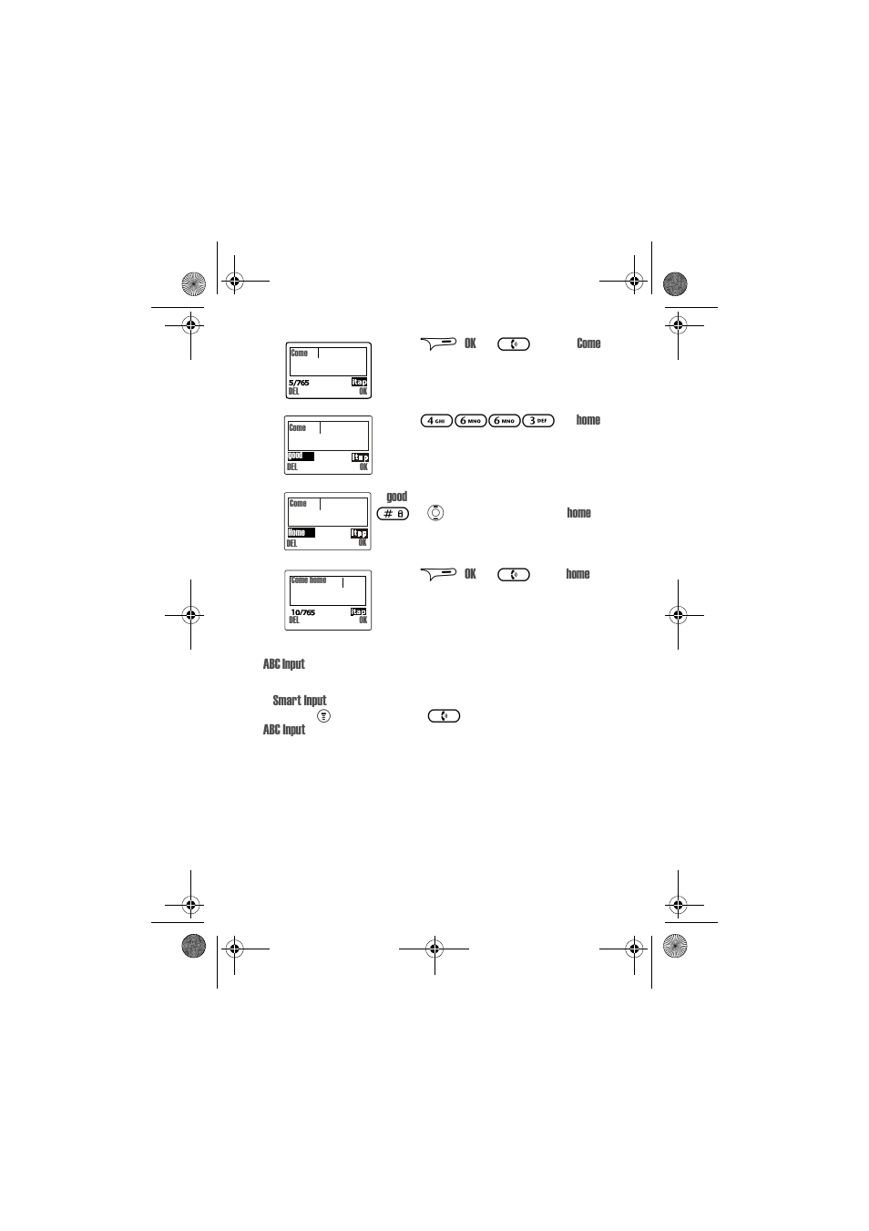 Abc input | Motorola C200 User Manual | Page 35 / 96