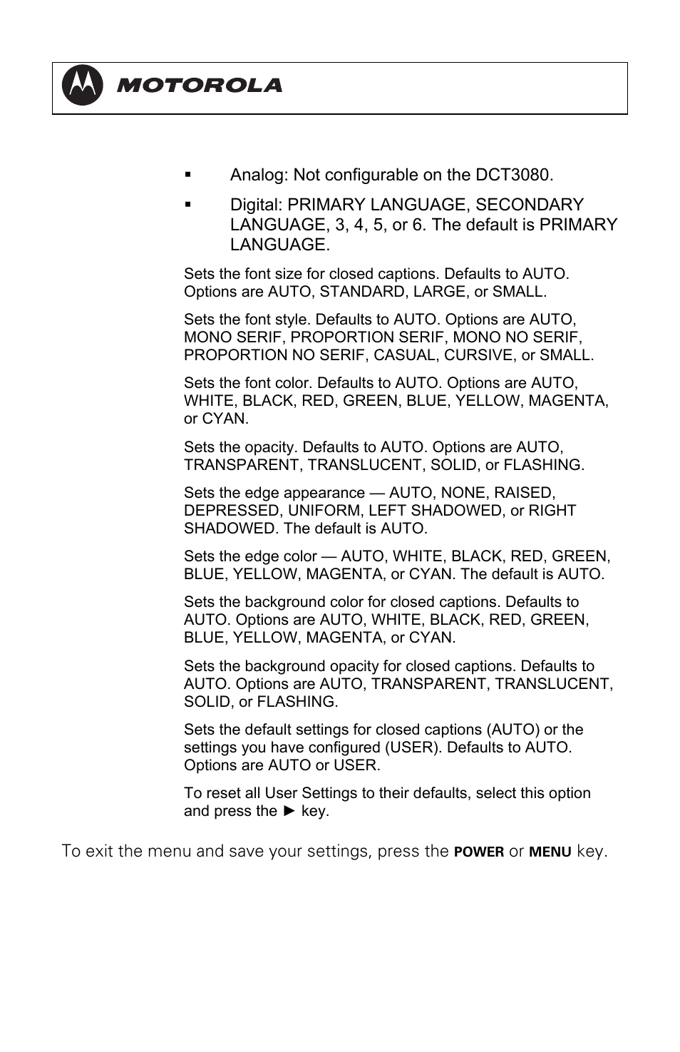 Dct3080 installation manual | Motorola DCT3080 User Manual | Page 45 / 98