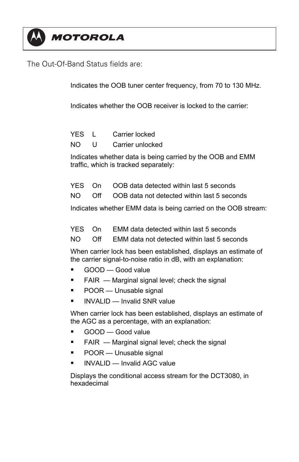 Dct3080 installation manual | Motorola DCT3080 User Manual | Page 53 / 98