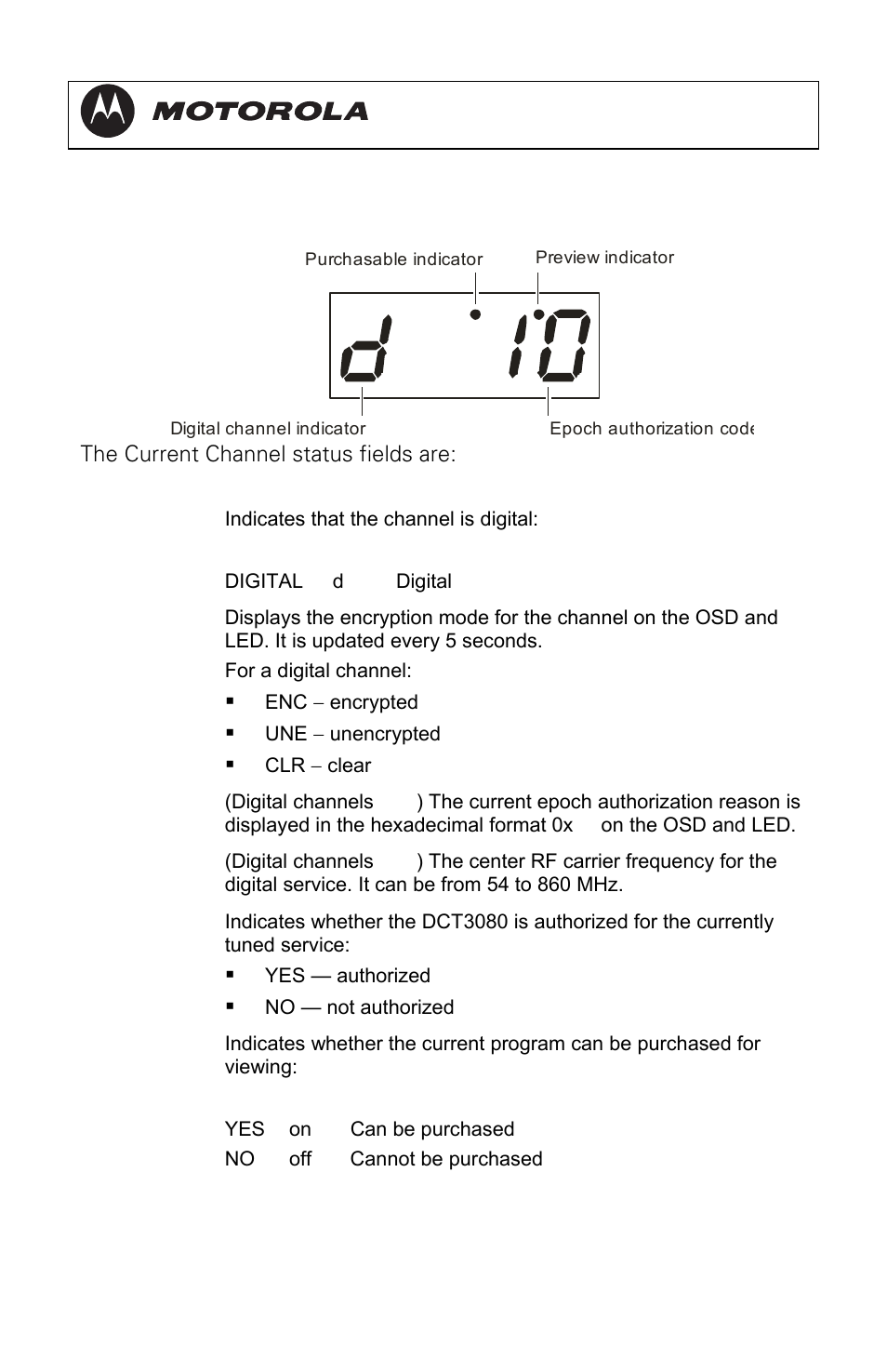 Dct3080 installation manual | Motorola DCT3080 User Manual | Page 61 / 98