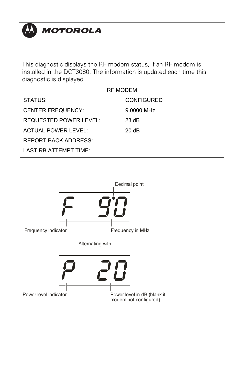 D07 rf modem (upstream), Dct3080 installation manual | Motorola DCT3080 User Manual | Page 64 / 98