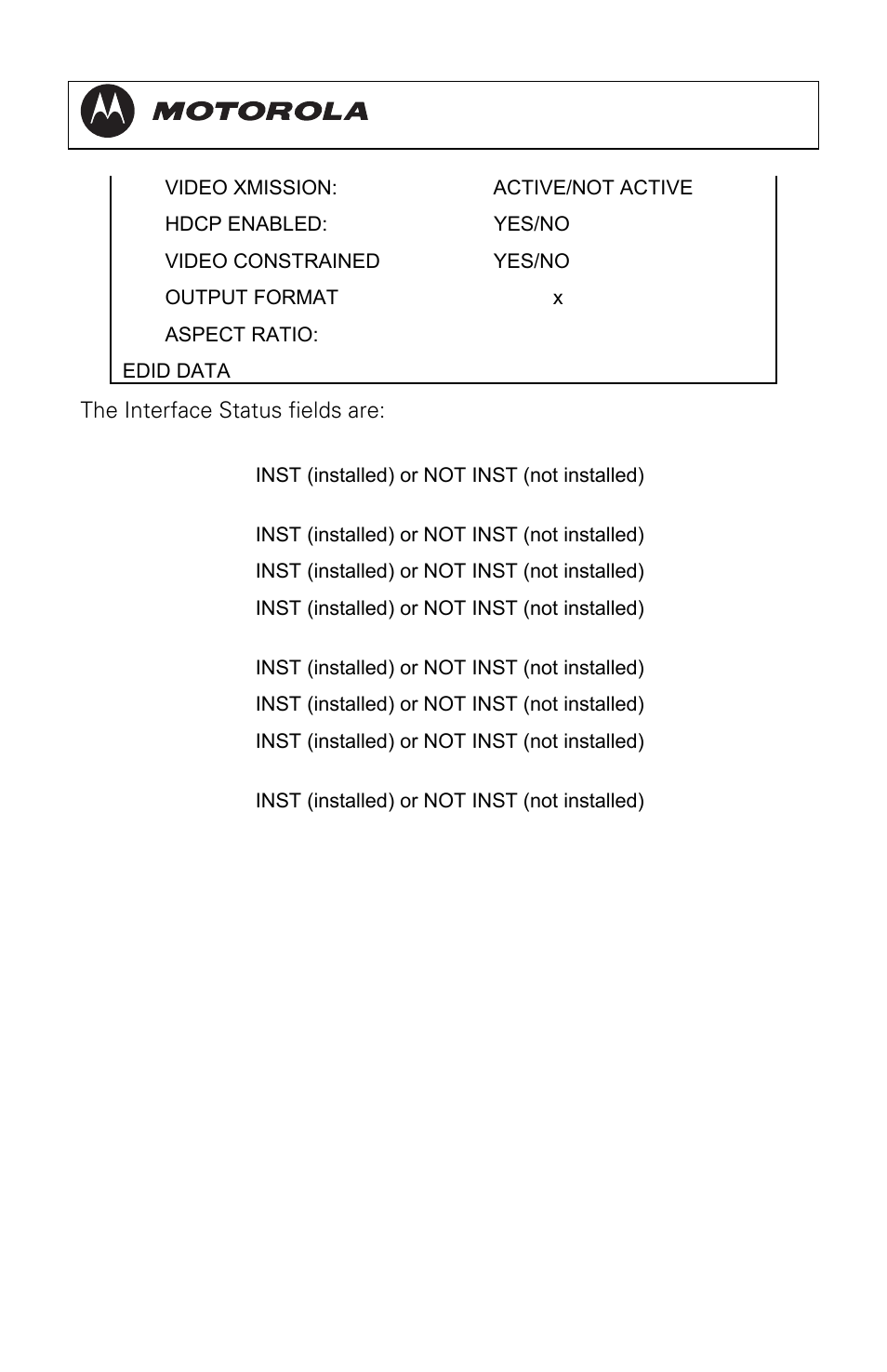 Dct3080 installation manual | Motorola DCT3080 User Manual | Page 70 / 98