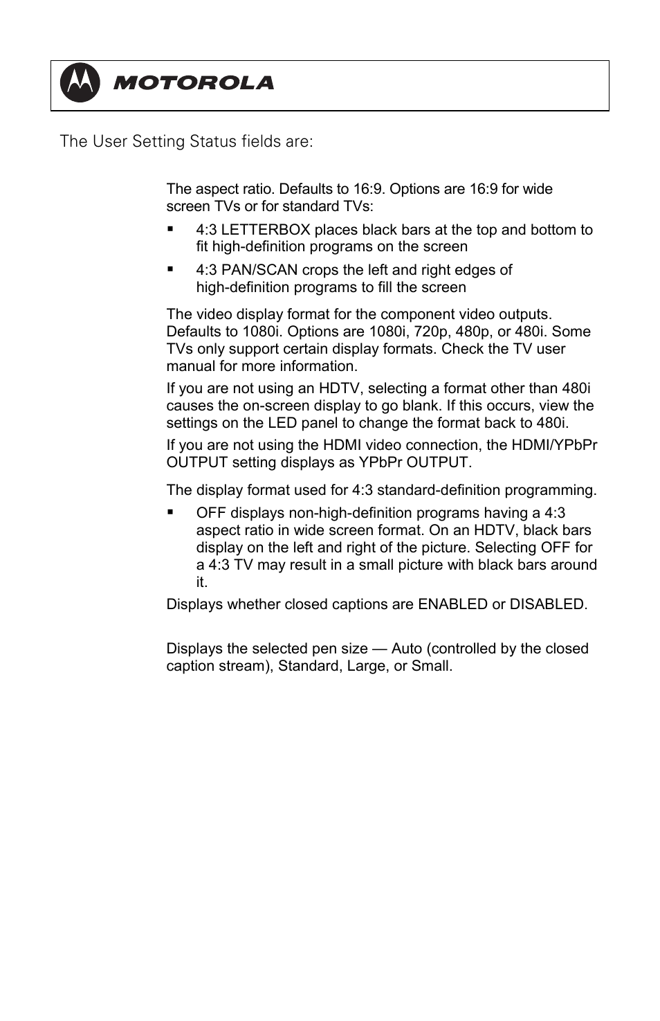 Dct3080 installation manual | Motorola DCT3080 User Manual | Page 73 / 98