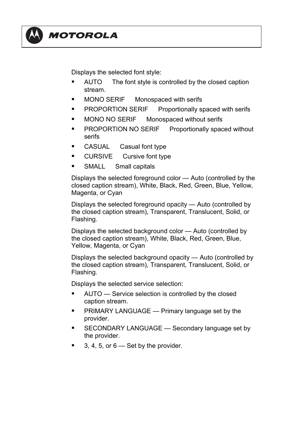 Dct3080 installation manual | Motorola DCT3080 User Manual | Page 74 / 98