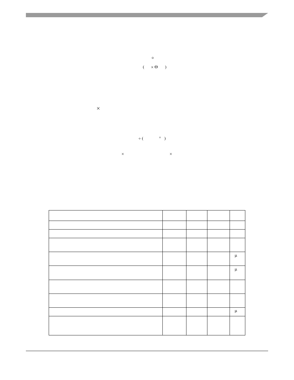 3 dc electrical specifications, 3 dc electrical specifications -3, The average chip-junction temperature (t | Where: t, Ambient temperature, ×c q, Watts - chip internal power p, And t, If p, Is neglected) is, Solving equations 1 and 2 for k gives | Motorola ColdFire MCF5281 User Manual | Page 687 / 766