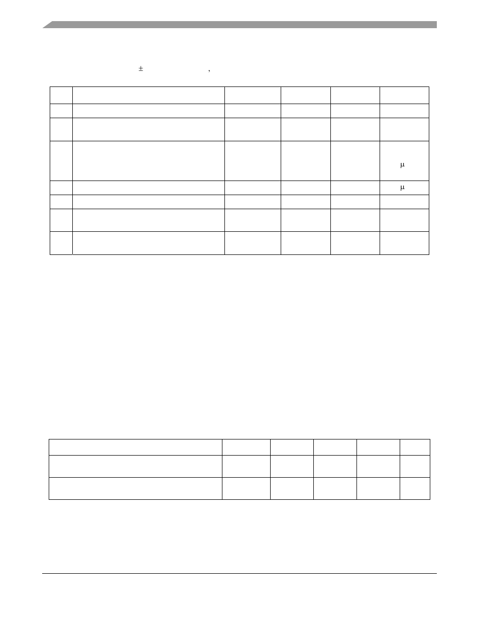 7 flash memory characteristics, 7 flash memory characteristics -10, Table 33-12 | Motorola ColdFire MCF5281 User Manual | Page 694 / 766