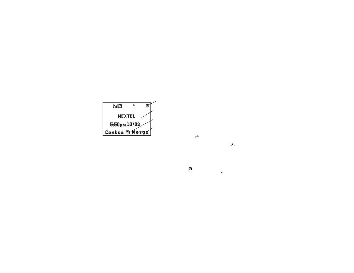 Phone basics, Text area, Display options | Menus and lists, Menu key | Motorola i315 User Manual | Page 18 / 152