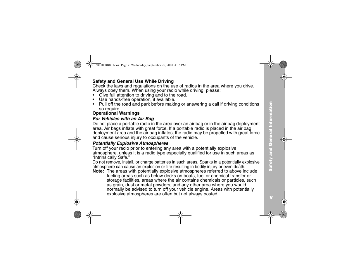 Motorola XTN Series XU2100 User Manual | Page 11 / 60