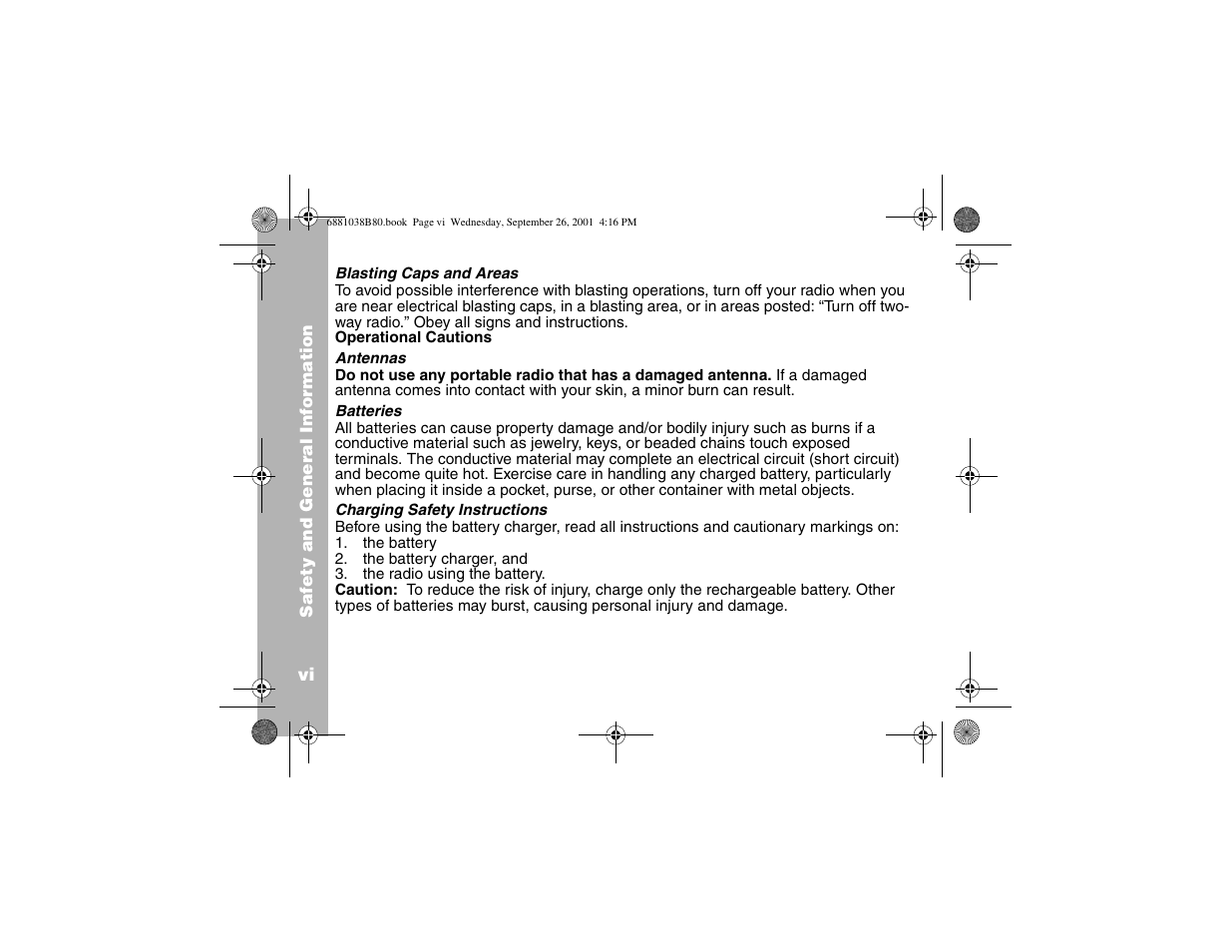 Motorola XTN Series XU2100 User Manual | Page 12 / 60