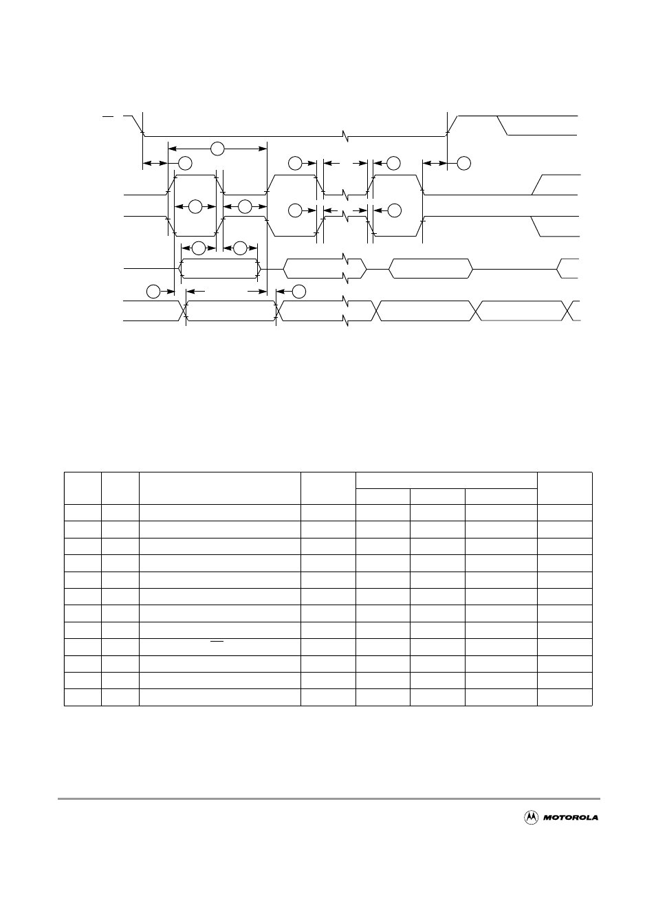 Figure c-2 spi master timing (cpha=1), Table c-2 spi master mode timing characteristics, Figure c-2 | Spi master timing (cpha=1), Table c-2, Spi master mode timing characteristics | Motorola MC9S12GC-Family User Manual | Page 120 / 136