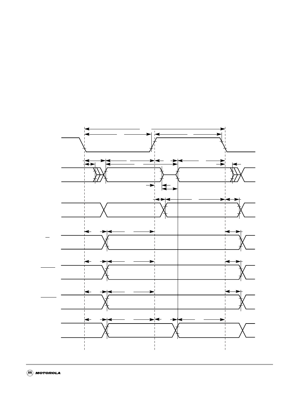 C.3 external bus timing, Figure c-5 general external bus timing, External bus timing | C.3.1, General muxed bus timing, Figure c-5, General external bus timing, C.3.1 general muxed bus timing | Motorola MC9S12GC-Family User Manual | Page 123 / 136