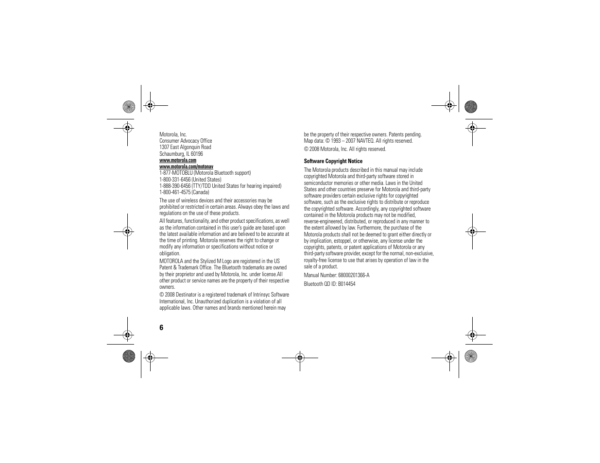 Motorola MOTONAV TN30 User Manual | Page 7 / 57