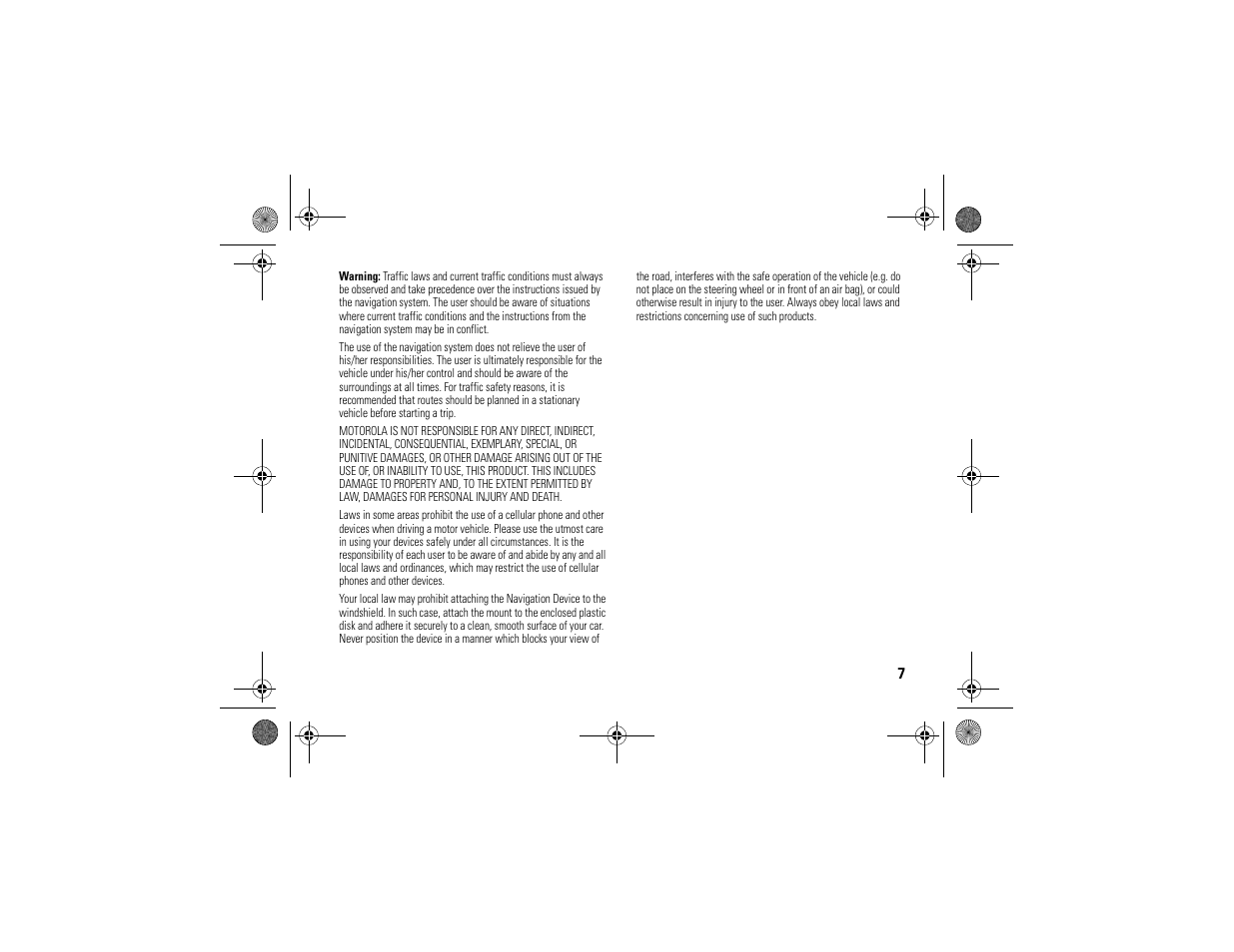 Motorola MOTONAV TN30 User Manual | Page 8 / 57
